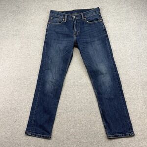 Levis 502 Jeans Mens Blue Denim Stretch Classic Pants Size 30X30 Medium Wash